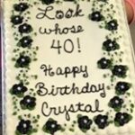 Cake saying Look whose 40!