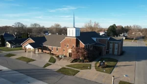 Arial photo of Sully First Reformed Church