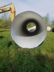 Looking down a large tile